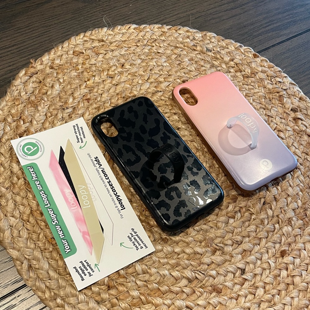 iPhone 10 Loopy phone case with extra band.